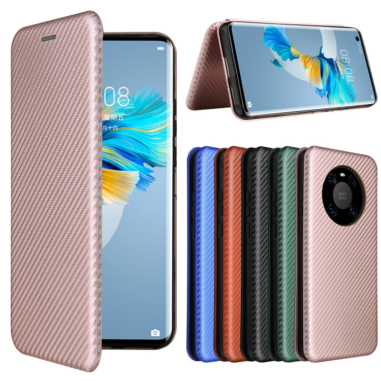 Carbon Fiber Texture Magnetic Horizontal Flip TPU + PC + PU Leather Case with Card Slot, For Huawei Mate 40, For LG K52 / K62, For vivo V20 Pro 5G, For Samsung Galaxy S21 Ultra 5G, For Motorola One 5G / Moto G 5G Plus, For Huawei Mate 40 Pro           ...