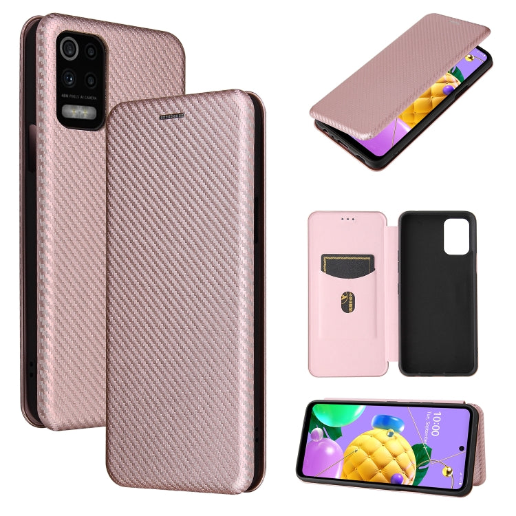 Carbon Fiber Texture Magnetic Horizontal Flip TPU + PC + PU Leather Case with Card Slot, For Huawei Mate 40, For LG K52 / K62, For vivo V20 Pro 5G, For Samsung Galaxy S21 Ultra 5G, For Motorola One 5G / Moto G 5G Plus, For Huawei Mate 40 Pro           ...