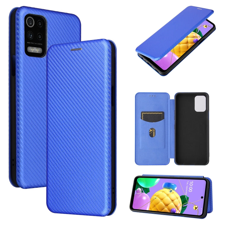 Carbon Fiber Texture Magnetic Horizontal Flip TPU + PC + PU Leather Case with Card Slot, For Huawei Mate 40, For LG K52 / K62, For vivo V20 Pro 5G, For Samsung Galaxy S21 Ultra 5G, For Motorola One 5G / Moto G 5G Plus, For Huawei Mate 40 Pro           ...
