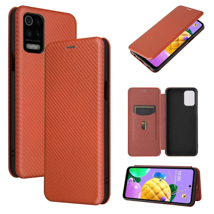 Carbon Fiber Texture Magnetic Horizontal Flip TPU + PC + PU Leather Case with Card Slot, For Huawei Mate 40, For LG K52 / K62, For vivo V20 Pro 5G, For Samsung Galaxy S21 Ultra 5G, For Motorola One 5G / Moto G 5G Plus, For Huawei Mate 40 Pro           ...