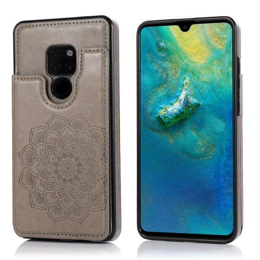 Double Buckle Mandala Pattern PU+TPU Protective Case with Card Slots & Holder & Photo Frame, For Huawei Mate 20, For Huawei Mate 20 Lite, For Huawei Mate 20 Pro, For Huawei Mate 30, For Huawei Mate 30 Pro, For Huawei P30, For Huawei P30 Lite           ...