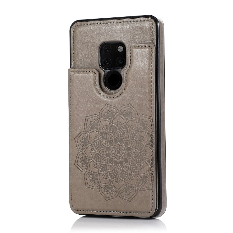 Double Buckle Mandala Pattern PU+TPU Protective Case with Card Slots & Holder & Photo Frame, For Huawei Mate 20, For Huawei Mate 20 Lite, For Huawei Mate 20 Pro, For Huawei Mate 30, For Huawei Mate 30 Pro, For Huawei P30, For Huawei P30 Lite           ...