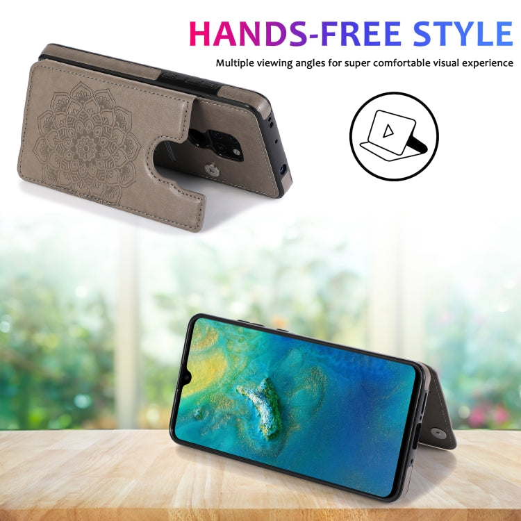 Double Buckle Mandala Pattern PU+TPU Protective Case with Card Slots & Holder & Photo Frame, For Huawei Mate 20, For Huawei Mate 20 Lite, For Huawei Mate 20 Pro, For Huawei Mate 30, For Huawei Mate 30 Pro, For Huawei P30, For Huawei P30 Lite           ...
