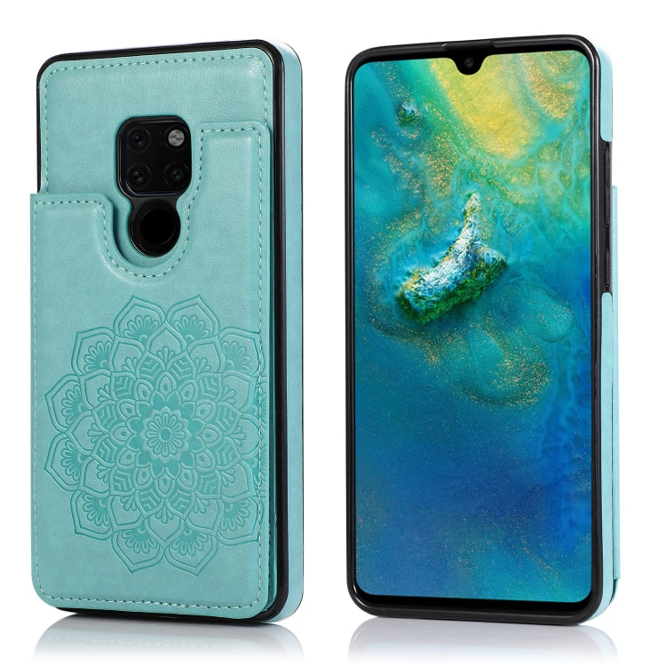 Double Buckle Mandala Pattern PU+TPU Protective Case with Card Slots & Holder & Photo Frame, For Huawei Mate 20, For Huawei Mate 20 Lite, For Huawei Mate 20 Pro, For Huawei Mate 30, For Huawei Mate 30 Pro, For Huawei P30, For Huawei P30 Lite           ...