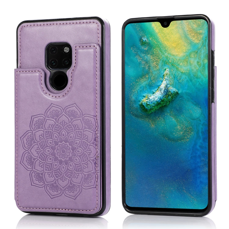 Double Buckle Mandala Pattern PU+TPU Protective Case with Card Slots & Holder & Photo Frame, For Huawei Mate 20, For Huawei Mate 20 Lite, For Huawei Mate 20 Pro, For Huawei Mate 30, For Huawei Mate 30 Pro, For Huawei P30, For Huawei P30 Lite           ...