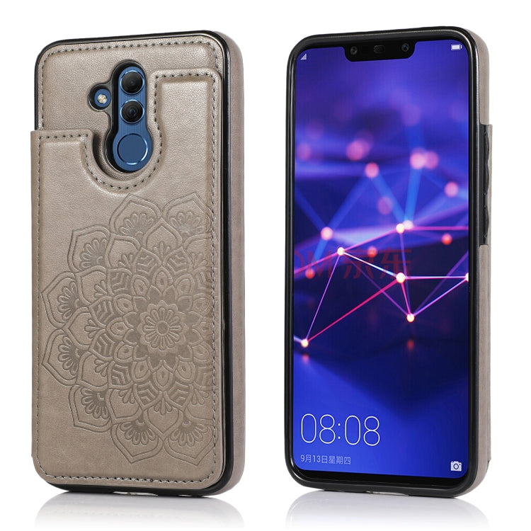Double Buckle Mandala Pattern PU+TPU Protective Case with Card Slots & Holder & Photo Frame, For Huawei Mate 20, For Huawei Mate 20 Lite, For Huawei Mate 20 Pro, For Huawei Mate 30, For Huawei Mate 30 Pro, For Huawei P30, For Huawei P30 Lite           ...