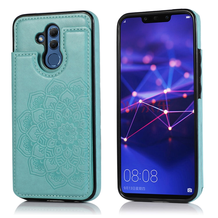 Double Buckle Mandala Pattern PU+TPU Protective Case with Card Slots & Holder & Photo Frame, For Huawei Mate 20, For Huawei Mate 20 Lite, For Huawei Mate 20 Pro, For Huawei Mate 30, For Huawei Mate 30 Pro, For Huawei P30, For Huawei P30 Lite           ...