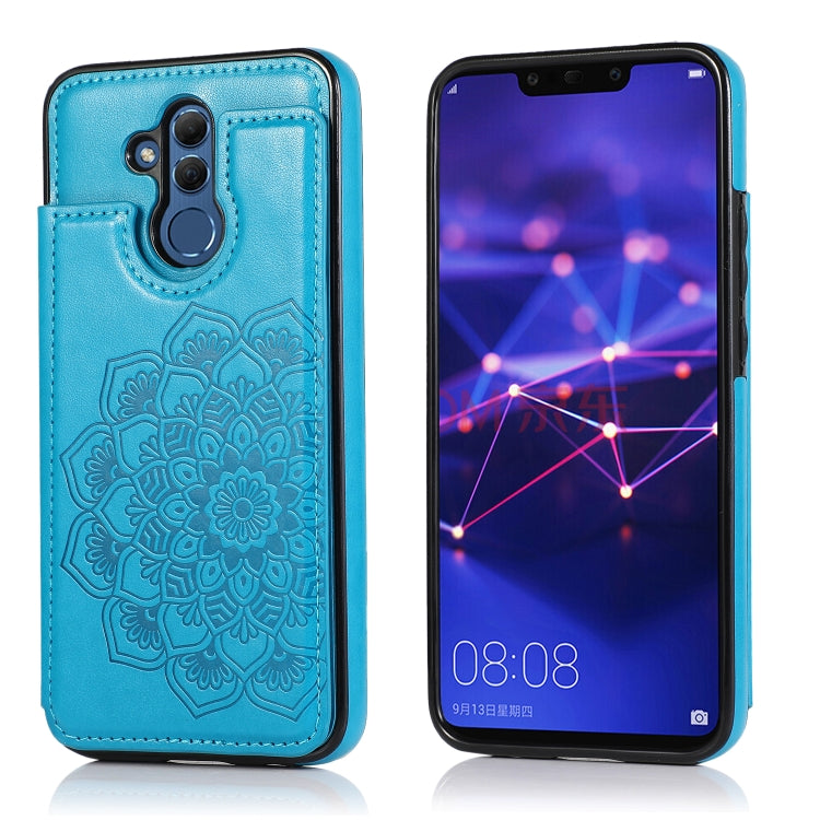 Double Buckle Mandala Pattern PU+TPU Protective Case with Card Slots & Holder & Photo Frame, For Huawei Mate 20, For Huawei Mate 20 Lite, For Huawei Mate 20 Pro, For Huawei Mate 30, For Huawei Mate 30 Pro, For Huawei P30, For Huawei P30 Lite           ...