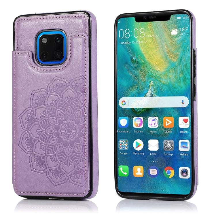 Double Buckle Mandala Pattern PU+TPU Protective Case with Card Slots & Holder & Photo Frame, For Huawei Mate 20, For Huawei Mate 20 Lite, For Huawei Mate 20 Pro, For Huawei Mate 30, For Huawei Mate 30 Pro, For Huawei P30, For Huawei P30 Lite           ...