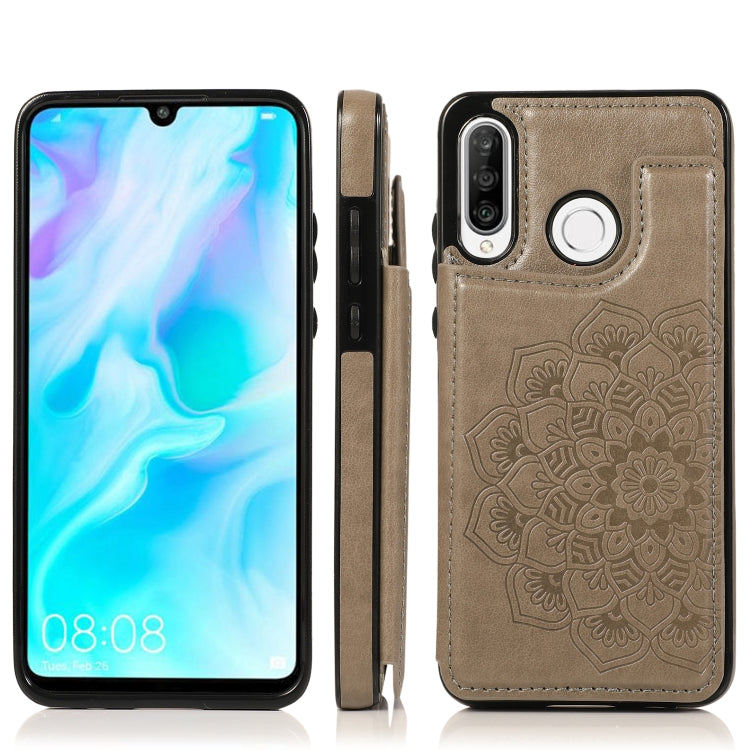 Double Buckle Mandala Pattern PU+TPU Protective Case with Card Slots & Holder & Photo Frame, For Huawei Mate 20, For Huawei Mate 20 Lite, For Huawei Mate 20 Pro, For Huawei Mate 30, For Huawei Mate 30 Pro, For Huawei P30, For Huawei P30 Lite           ...
