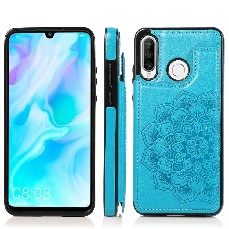 Double Buckle Mandala Pattern PU+TPU Protective Case with Card Slots & Holder & Photo Frame, For Huawei Mate 20, For Huawei Mate 20 Lite, For Huawei Mate 20 Pro, For Huawei Mate 30, For Huawei Mate 30 Pro, For Huawei P30, For Huawei P30 Lite           ...