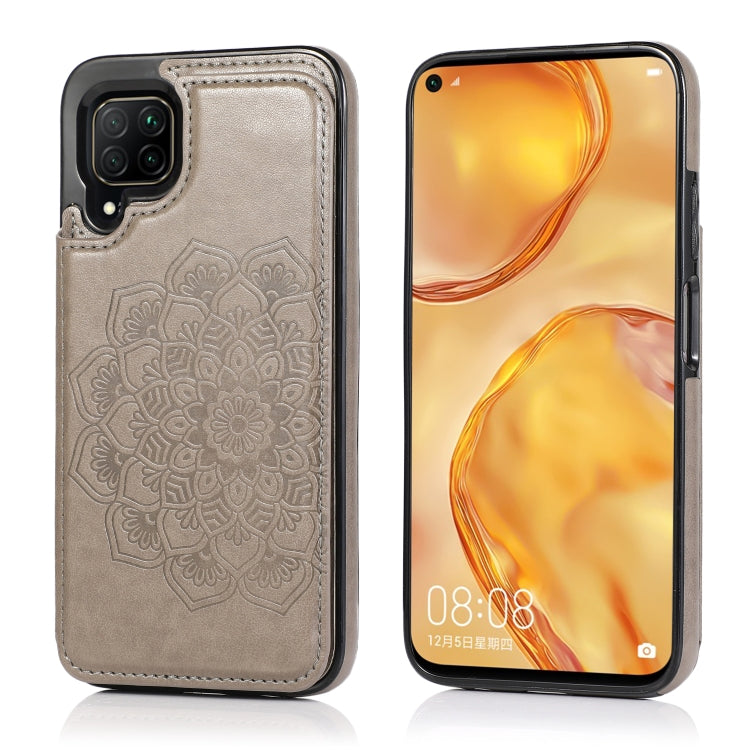Double Buckle Mandala Pattern PU+TPU Protective Case with Card Slots & Holder & Photo Frame, For Huawei Mate 20, For Huawei Mate 20 Lite, For Huawei Mate 20 Pro, For Huawei Mate 30, For Huawei Mate 30 Pro, For Huawei P30, For Huawei P30 Lite           ...