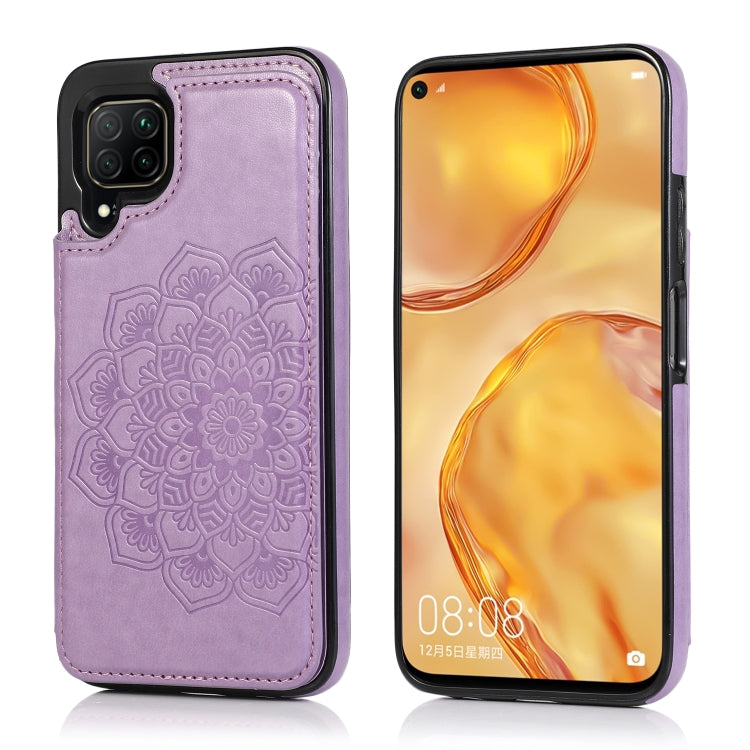 Double Buckle Mandala Pattern PU+TPU Protective Case with Card Slots & Holder & Photo Frame, For Huawei Mate 20, For Huawei Mate 20 Lite, For Huawei Mate 20 Pro, For Huawei Mate 30, For Huawei Mate 30 Pro, For Huawei P30, For Huawei P30 Lite           ...