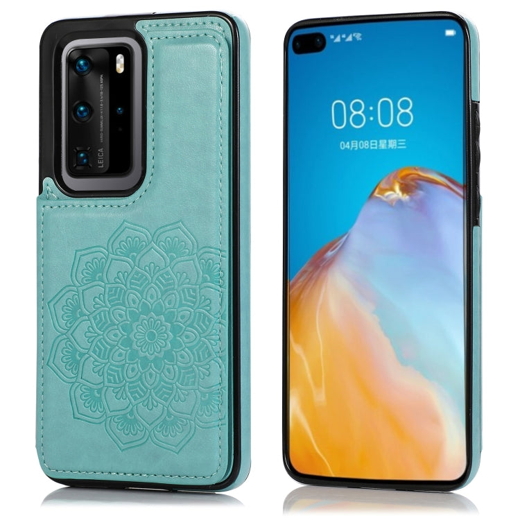 Double Buckle Mandala Pattern PU+TPU Protective Case with Card Slots & Holder & Photo Frame, For Huawei Mate 20, For Huawei Mate 20 Lite, For Huawei Mate 20 Pro, For Huawei Mate 30, For Huawei Mate 30 Pro, For Huawei P30, For Huawei P30 Lite           ...