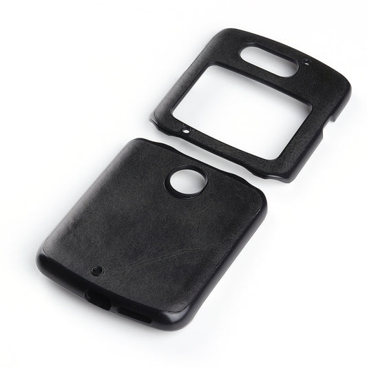 Two-color Cowhide Texture Top-grain Leather Shockproof Protective Case, For Motorola Moto Razr 5G