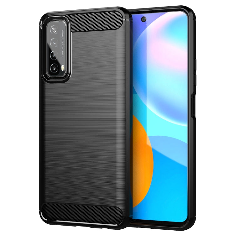 Brushed Texture Carbon Fiber TPU Case, For Huawei P Smart 2021, For Huawei Honor 30S, For Huawei Mate 40 Pro, For Huawei Mate 40, For Huawei Honor 9X Lite