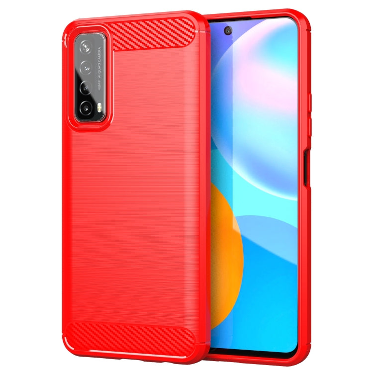 Brushed Texture Carbon Fiber TPU Case, For Huawei P Smart 2021, For Huawei Honor 30S, For Huawei Mate 40 Pro, For Huawei Mate 40, For Huawei Honor 9X Lite