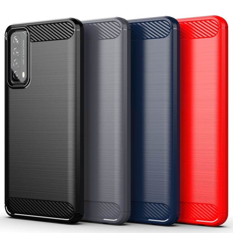 Brushed Texture Carbon Fiber TPU Case, For Huawei P Smart 2021, For Huawei Honor 30S, For Huawei Mate 40 Pro, For Huawei Mate 40, For Huawei Honor 9X Lite