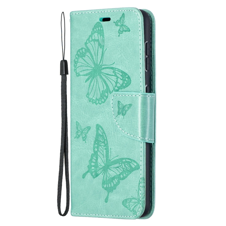 Embossing Two Butterflies Pattern Horizontal Flip PU Leather Case with Holder & Card Slot & Wallet & Lanyard, For Samsung Galaxy S21 5G, For Samsung Galaxy S21+ 5G, For Samsung Galaxy S21 Ultra 5G