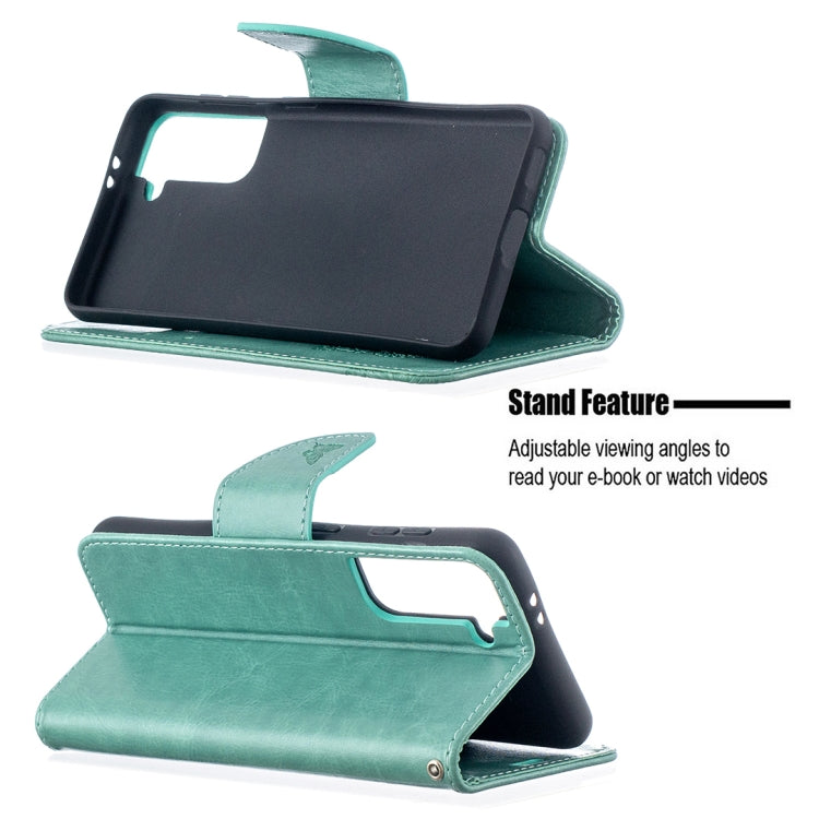 Embossing Two Butterflies Pattern Horizontal Flip PU Leather Case with Holder & Card Slot & Wallet & Lanyard, For Samsung Galaxy S21 5G, For Samsung Galaxy S21+ 5G, For Samsung Galaxy S21 Ultra 5G