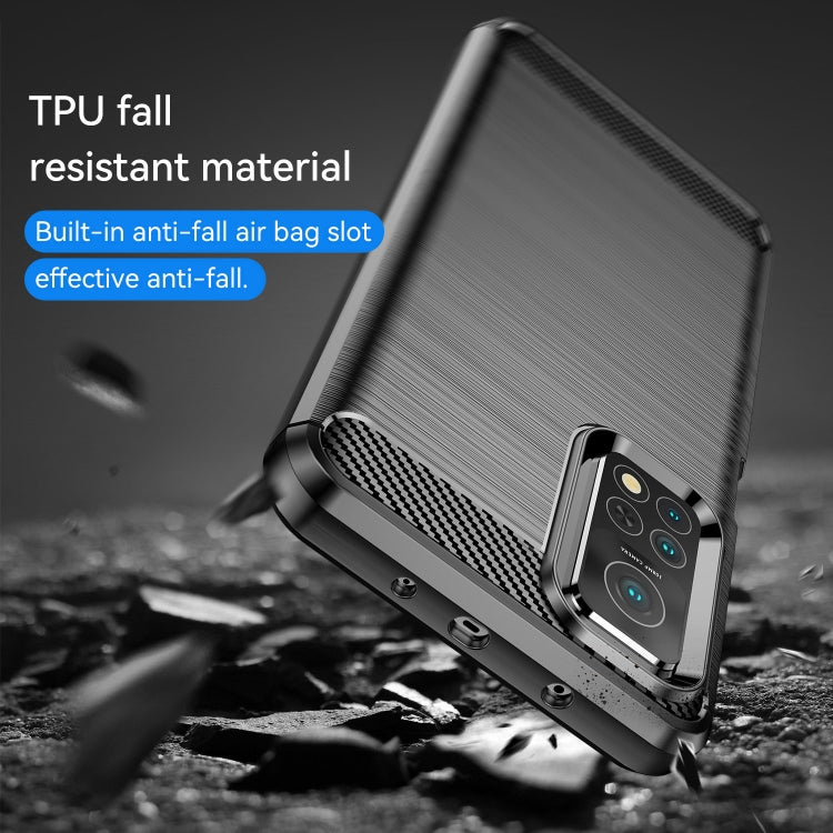 Brushed Texture Carbon Fiber TPU Case, For Xiaomi Mi 10T Pro 5G, For Xiaomi Poco C3, For Xiaomi Poco X3 NFC, For Xiaomi Redmi 9A, For Xiaomi Redmi 9C, For Xiaomi Redmi K30 Ultra