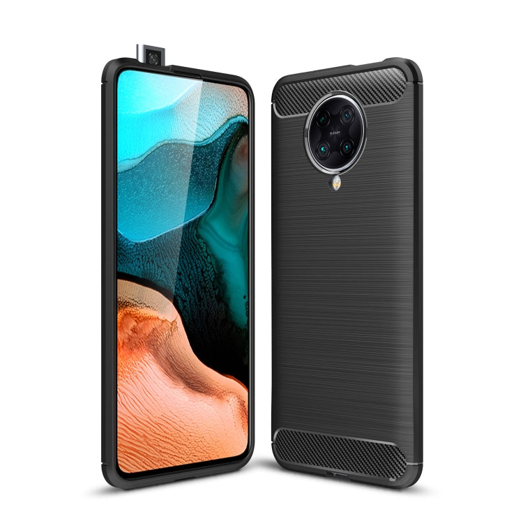 Brushed Texture Carbon Fiber TPU Case, For Xiaomi Mi 10T Pro 5G, For Xiaomi Poco C3, For Xiaomi Poco X3 NFC, For Xiaomi Redmi 9A, For Xiaomi Redmi 9C, For Xiaomi Redmi K30 Ultra