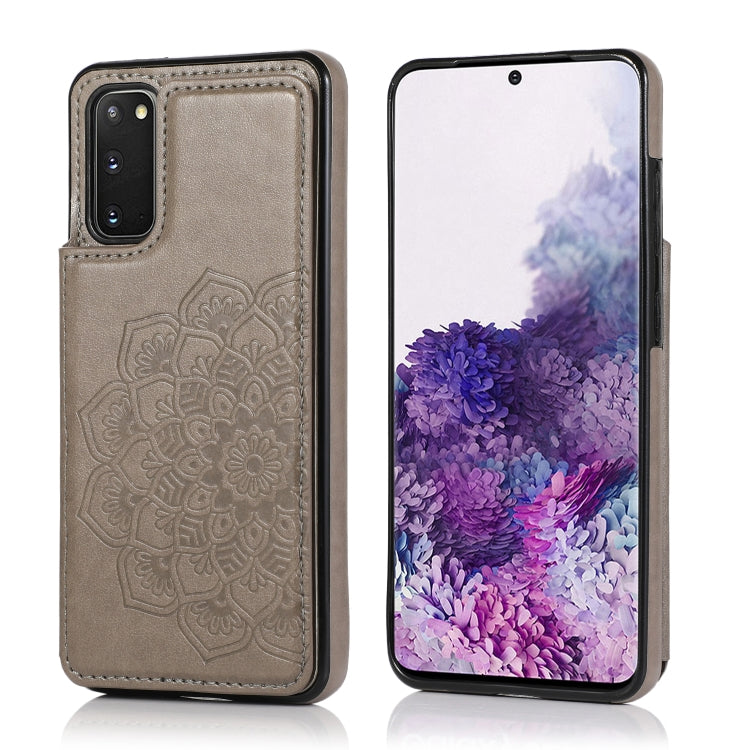 Double Buckle Mandala Pattern PU+TPU Protective Case with Card Slots & Holder & Photo Frame, For Samsung Galaxy Note20, For Samsung Galaxy S9, For Samsung Galaxy S9 Plus, For Samsung Galaxy S10, For Samsung Galaxy S10 Plus, For Samsung Galaxy S20      ...
