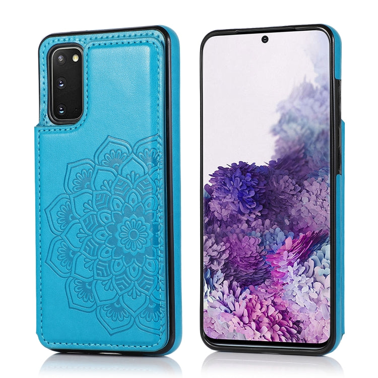 Double Buckle Mandala Pattern PU+TPU Protective Case with Card Slots & Holder & Photo Frame, For Samsung Galaxy Note20, For Samsung Galaxy S9, For Samsung Galaxy S9 Plus, For Samsung Galaxy S10, For Samsung Galaxy S10 Plus, For Samsung Galaxy S20      ...