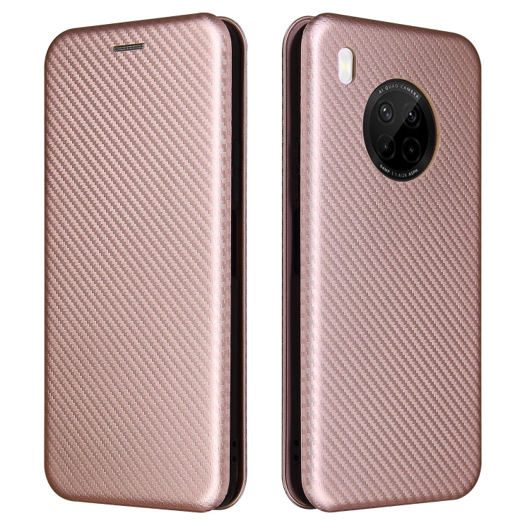 Carbon Fiber Texture Magnetic Horizontal Flip TPU + PC + PU Leather Case with Card Slot, For Huawei Y9a, For Huawei nova 8 SE, For Huawei Honor 10X Lite, For Samsung Galaxy A12 / M12, For Samsung Galaxy A32 5G, For Samsung Galaxy S30                   ...