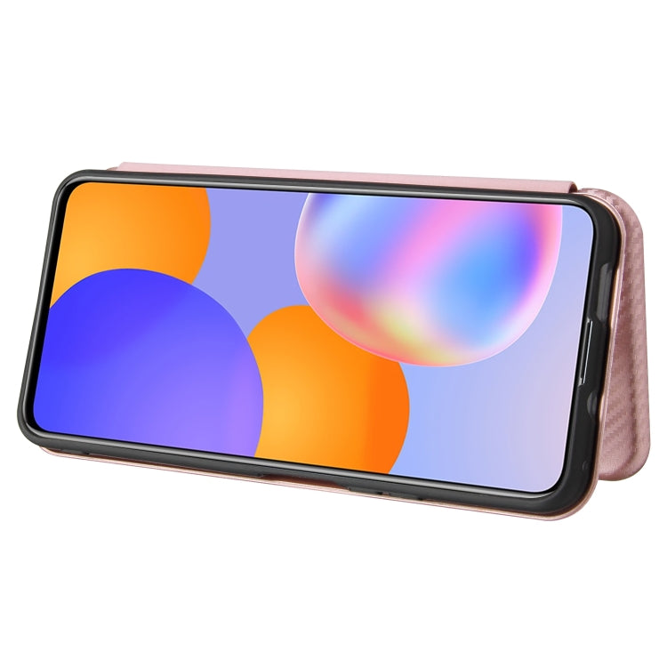 Carbon Fiber Texture Magnetic Horizontal Flip TPU + PC + PU Leather Case with Card Slot, For Huawei Y9a, For Huawei nova 8 SE, For Huawei Honor 10X Lite, For Samsung Galaxy A12 / M12, For Samsung Galaxy A32 5G, For Samsung Galaxy S30                   ...