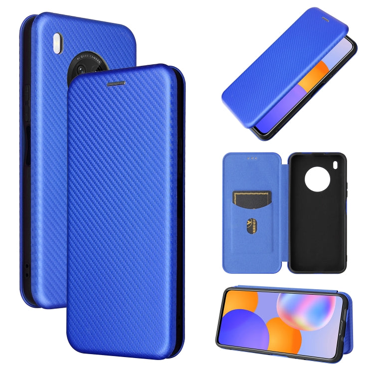 Carbon Fiber Texture Magnetic Horizontal Flip TPU + PC + PU Leather Case with Card Slot, For Huawei Y9a, For Huawei nova 8 SE, For Huawei Honor 10X Lite, For Samsung Galaxy A12 / M12, For Samsung Galaxy A32 5G, For Samsung Galaxy S30                   ...