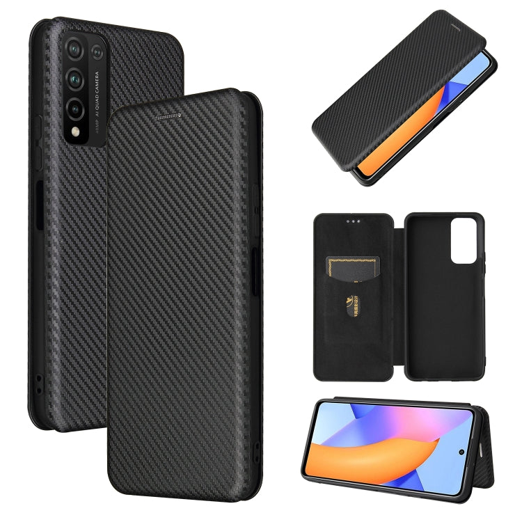 Carbon Fiber Texture Magnetic Horizontal Flip TPU + PC + PU Leather Case with Card Slot, For Huawei Y9a, For Huawei nova 8 SE, For Huawei Honor 10X Lite, For Samsung Galaxy A12 / M12, For Samsung Galaxy A32 5G, For Samsung Galaxy S30                   ...