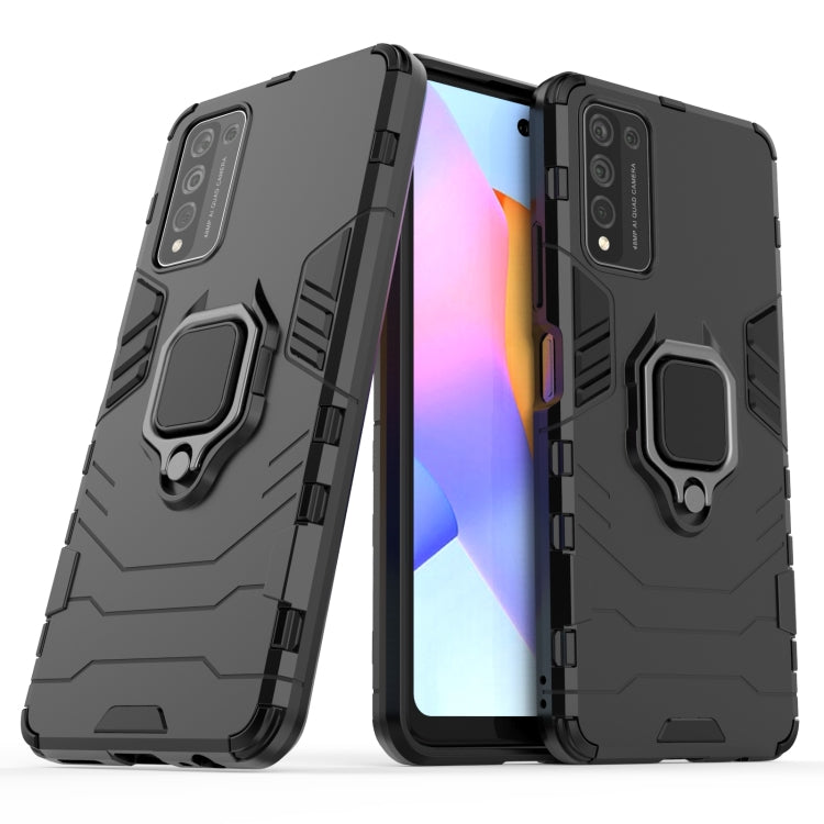 PC + TPU Shockproof Protective Case with Magnetic Ring Holder, For Huawei Honor 10X Lite