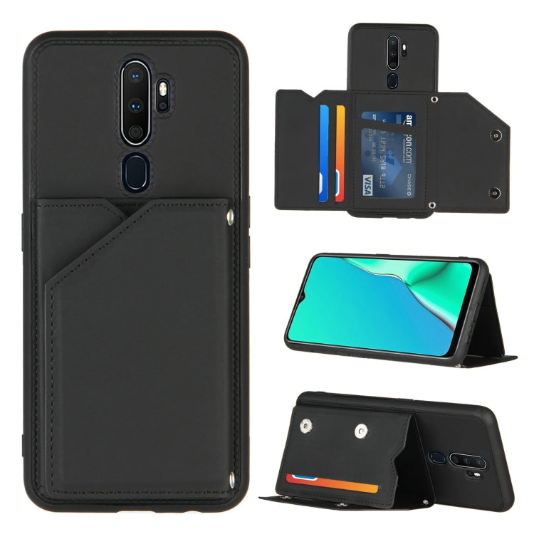Skin Feel PU + TPU + PC Back Cover Shockproof Case with Card Slots & Holder & Photo Frame, For OPPO A9 2020, For OPPO A52 & A72 & A92, For OPPO A53, For OPPO F17, For OPPO F17 Pro & A93, For OPPO Realme 6, For OPPO Realme C3, For Huawei P30 Pro        ...