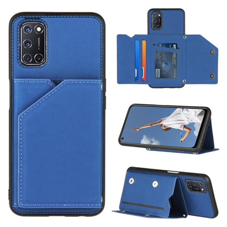 Skin Feel PU + TPU + PC Back Cover Shockproof Case with Card Slots & Holder & Photo Frame, For OPPO A9 2020, For OPPO A52 & A72 & A92, For OPPO A53, For OPPO F17, For OPPO F17 Pro & A93, For OPPO Realme 6, For OPPO Realme C3, For Huawei P30 Pro        ...