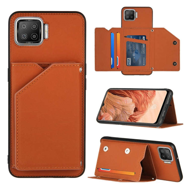 Skin Feel PU + TPU + PC Back Cover Shockproof Case with Card Slots & Holder & Photo Frame, For OPPO A9 2020, For OPPO A52 & A72 & A92, For OPPO A53, For OPPO F17, For OPPO F17 Pro & A93, For OPPO Realme 6, For OPPO Realme C3, For Huawei P30 Pro        ...