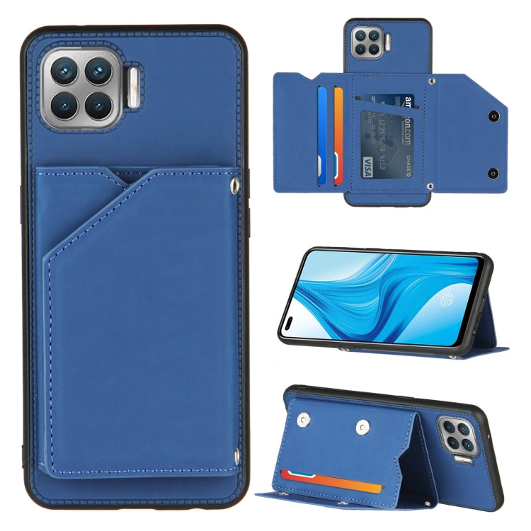 Skin Feel PU + TPU + PC Back Cover Shockproof Case with Card Slots & Holder & Photo Frame, For OPPO A9 2020, For OPPO A52 & A72 & A92, For OPPO A53, For OPPO F17, For OPPO F17 Pro & A93, For OPPO Realme 6, For OPPO Realme C3, For Huawei P30 Pro        ...