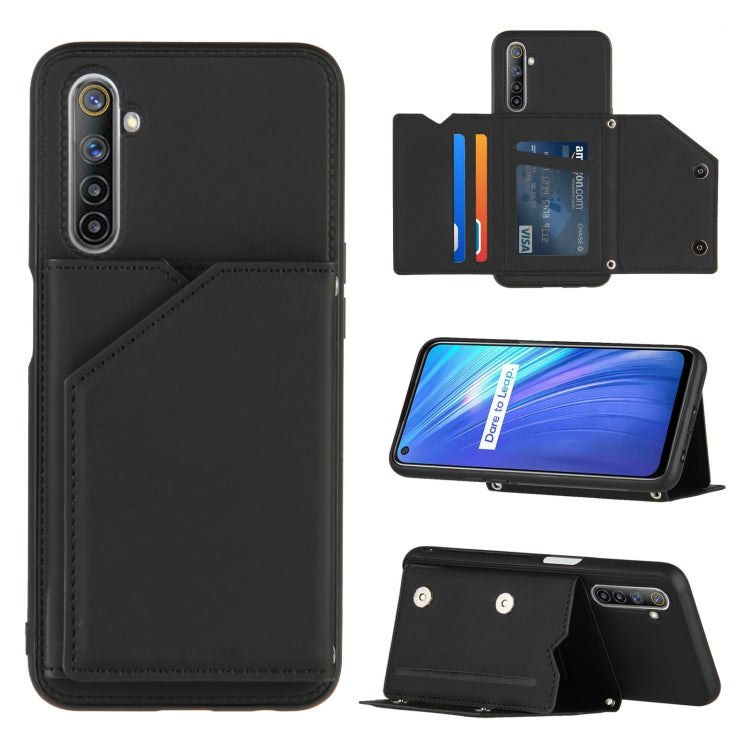 Skin Feel PU + TPU + PC Back Cover Shockproof Case with Card Slots & Holder & Photo Frame, For OPPO A9 2020, For OPPO A52 & A72 & A92, For OPPO A53, For OPPO F17, For OPPO F17 Pro & A93, For OPPO Realme 6, For OPPO Realme C3, For Huawei P30 Pro        ...