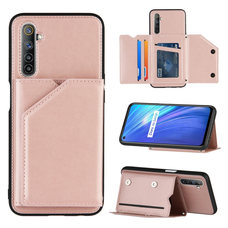 Skin Feel PU + TPU + PC Back Cover Shockproof Case with Card Slots & Holder & Photo Frame, For OPPO A9 2020, For OPPO A52 & A72 & A92, For OPPO A53, For OPPO F17, For OPPO F17 Pro & A93, For OPPO Realme 6, For OPPO Realme C3, For Huawei P30 Pro        ...