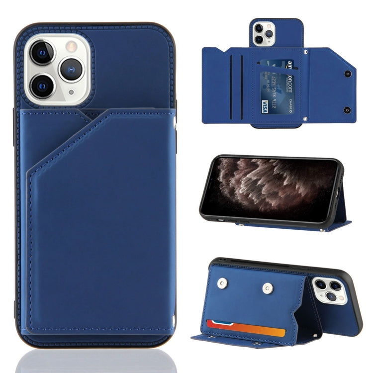 Skin Feel PU + TPU + PC Back Cover Shockproof Case with Card Slots & Holder & Photo Frame, For iPhone X / XS, For iPhone XR, For iPhone XS Max, For iPhone 11 Pro, For iPhone 11, For iPhone 11 Pro Max, For iPhone 12 mini, For iPhone 12 / 12 Pro         ...