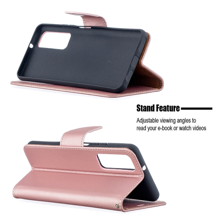 Litchi Texture Pure Color Horizontal Flip PU Leather Case with Holder & Card Slots & Wallet & Lanyard, For Huawei P smart 2021 / Y7a, For Samsung Galaxy A12