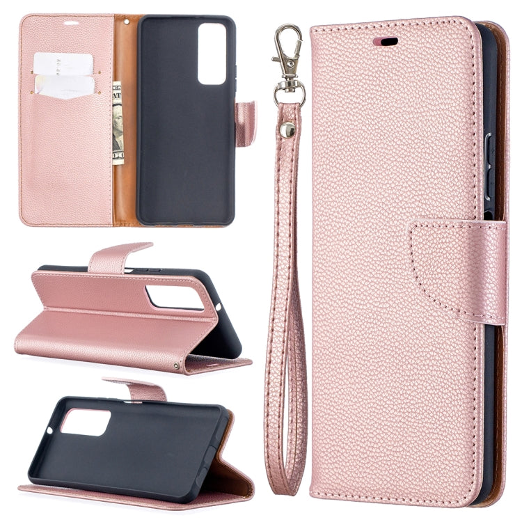 Litchi Texture Pure Color Horizontal Flip PU Leather Case with Holder & Card Slots & Wallet & Lanyard, For Huawei P smart 2021 / Y7a, For Samsung Galaxy A12