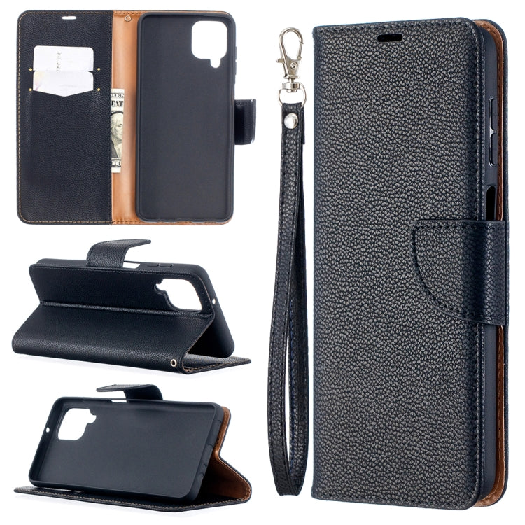 Litchi Texture Pure Color Horizontal Flip PU Leather Case with Holder & Card Slots & Wallet & Lanyard, For Huawei P smart 2021 / Y7a, For Samsung Galaxy A12