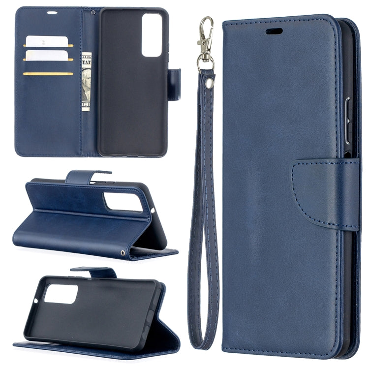 Retro Lambskin Texture Pure Color Horizontal Flip PU Leather Case with Holder & Card Slots & Wallet & Lanyard, For Huawei P smart 2021 / Y7a, For Samsung Galaxy A12