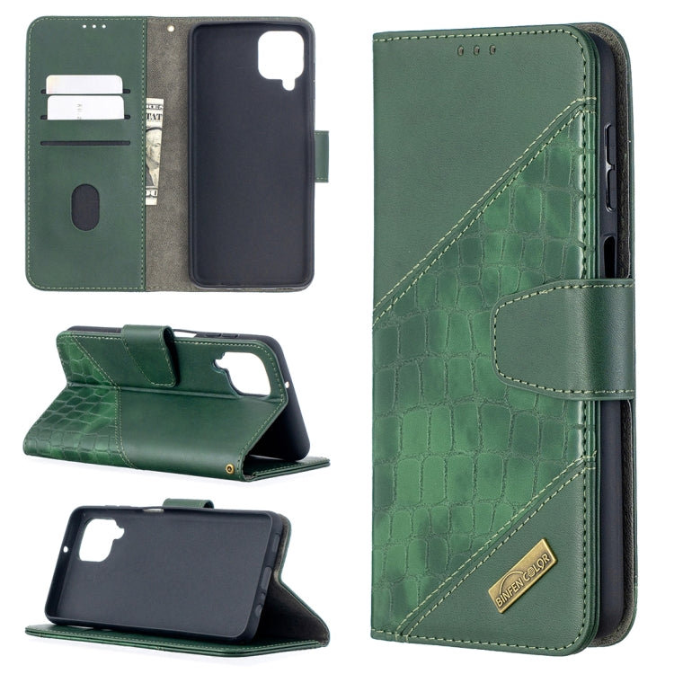 Matching Color Crocodile Texture Horizontal Flip PU Leather Case with Wallet & Holder & Card Slots, For Huawei P smart 2021 / Y7a, For Samsung Galaxy A12