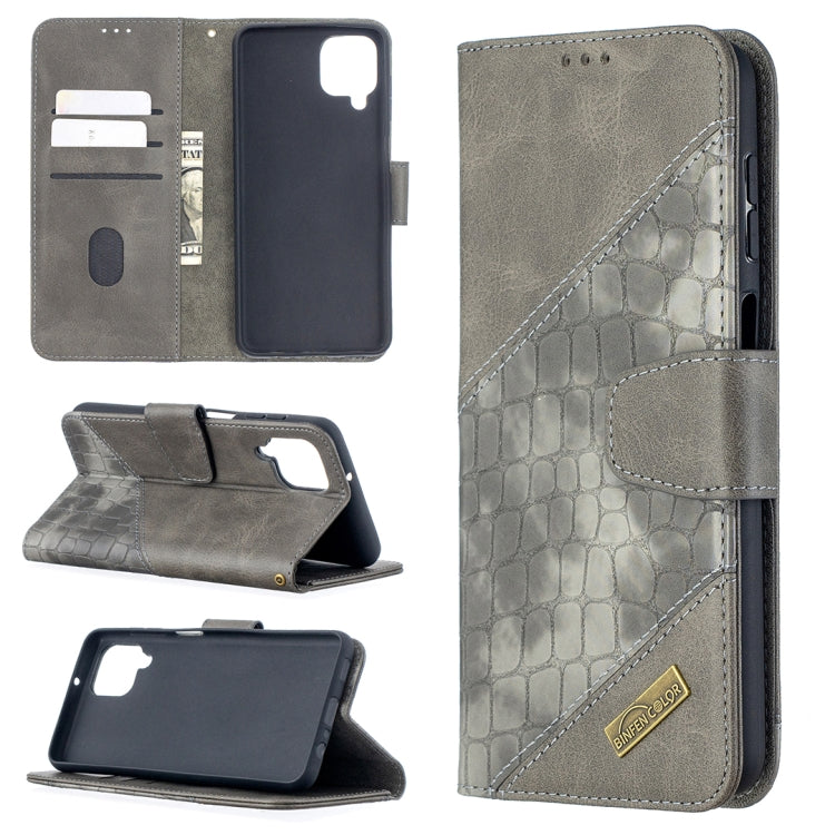 Matching Color Crocodile Texture Horizontal Flip PU Leather Case with Wallet & Holder & Card Slots, For Huawei P smart 2021 / Y7a, For Samsung Galaxy A12