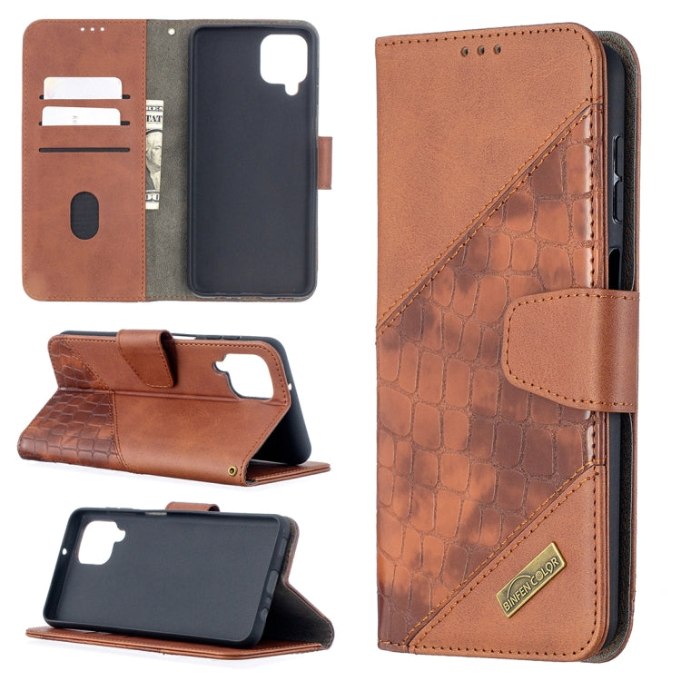 Matching Color Crocodile Texture Horizontal Flip PU Leather Case with Wallet & Holder & Card Slots, For Huawei P smart 2021 / Y7a, For Samsung Galaxy A12