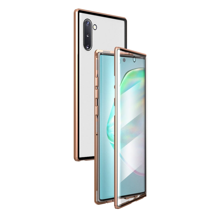 Magnetic Metal Frame Double-sided Tempered Glass Case, For Samsung Galaxy Note 8, For Samsung Galaxy Note9, For Samsung Galaxy Note10, For Samsung Galaxy Note10+, For Samsung Galaxy S8, For Samsung Galaxy S8+, For Samsung Galaxy S9, For Samsung Galaxy ...