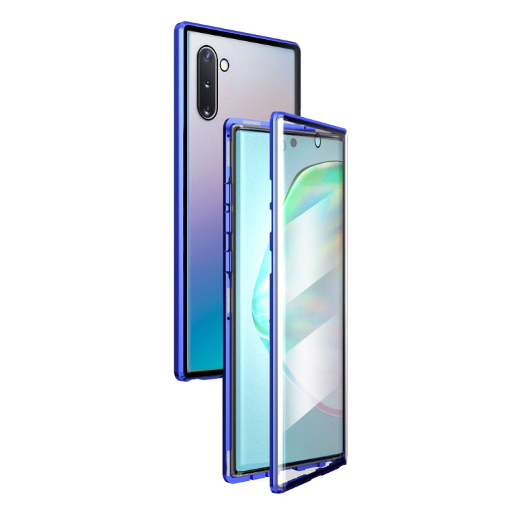 Magnetic Metal Frame Double-sided Tempered Glass Case, For Samsung Galaxy Note10