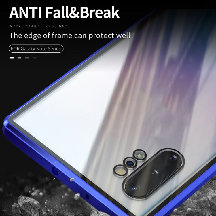 Magnetic Metal Frame Double-sided Tempered Glass Case, For Samsung Galaxy Note10